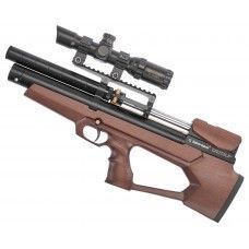 Пневматическая винтовка Dobermann Alfa Буллпап 6.35 мм (260 мм, полигональные нарезы, передний взвод, дерево)