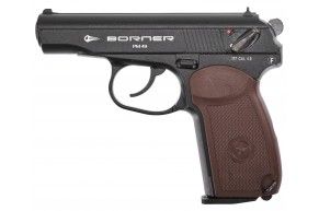 Пневматический пистолет Borner PM 49 4.5 мм (Макарова, металлический)