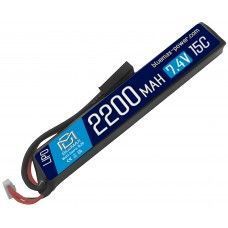 Аккумулятор BlueMax Li-Po 7.4V 2200mAh 20C stick (20x21x128 мм, Mini Tamiya)