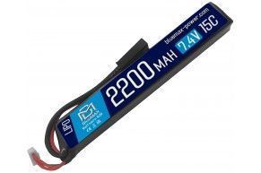 Аккумулятор BlueMax Li-Po 7.4V 2200mAh 20C stick (20x21x128 мм, Mini Tamiya)