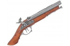 Макет пистолета капсюльного Denix D7/1319 (XVIII век, пиратский, двуствольный)