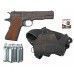 Пневматический пистолет Borner 1911 4.5 мм комплект Hunter №1 (Colt, кобура, шарики, баллончики, очки, мишени, Blowback)