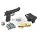 Пневматический пистолет Borner Sport 331 комплект Hunter №1 подарочный (Beretta, кобура, 500 шаров, 10 баллонов, очки, 50 мишеней)