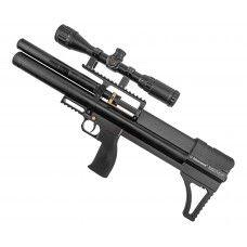 Пневматическая винтовка Alfa Dobermann Буллпап 6.35 мм (350 мм, пластик, редуктор, полигональные нарезы, передний взвод)