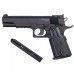Пистолет пневматический Stalker S1911T комплект Hunter подарочный №2 (4.5 мм, Colt 1911, 10 баллонов, 500 шаров, 50 мишеней, очки)
