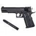 Пистолет пневматический Stalker S1911T комплект Hunter подарочный №3 (4.5 мм, Colt 1911, 10 баллонов, 500 шаров, 50 мишеней, очки, кобура)