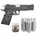 Пистолет пневматический Stalker S1911G 4.5 мм комплект Hunter подарочный №1 (Colt 1911, 10 баллонов, 500 шаров)