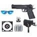 Пистолет пневматический Stalker S1911G 4.5 мм комплект Hunter подарочный №3 (Colt 1911, 10 баллонов, 500 шаров, очки, 50 мишеней, кобура)
