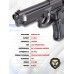 Пистолет пневматический Stalker S92PL 2 4.5 мм комплект Hunter подарочный №1 (Beretta M92, 10 баллонов, 500 шаров)