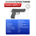 Пистолет пневматический Stalker S92PL 2 4.5 мм комплект Hunter подарочный №2 (Beretta M92, 10 баллонов, 500 шаров, 50 мишеней, очки)