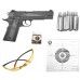 Пистолет пневматический Stalker S1911RD комплект Hunter подарочный №2 (4.5 мм, Colt, Blowback, 10 баллонов, 500 шаров, 50 мишеней, очки)