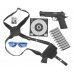 Пистолет пневматический Stalker S1911RD комплект Hunter подарочный №3 (4.5 мм, Colt, Blowback, 10 баллонов, 500 шаров, 50 мишеней, очки, кобура)