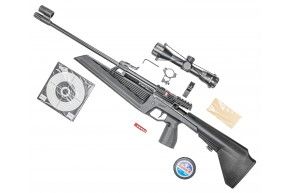Винтовка пневматическая Baikal МР-61С комплект Hunter №1 подарочный (прицел, кольца, мишени, пули)