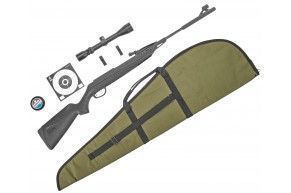Винтовка пневматическая Baikal МР-512С 06 4.5 мм Hunter №4 подарочный набор (прицел, кольца, чехол, мишени, пули)
