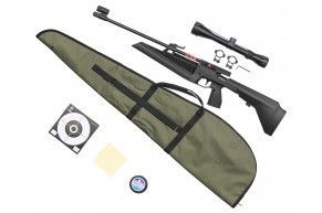 Винтовка пневматическая Baikal МР-61С комплект Hunter №2 подарочный (прицел, кольца, мишени, пули, чехол)