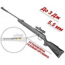 Пневматическая винтовка Hatsan 125 5.5 мм (пластик, газовая пружина)