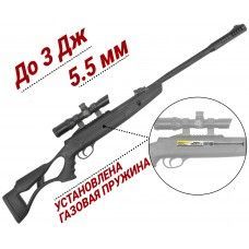 Пневматическая винтовка Hatsan AirTact ED 5.5 мм (пластик, ортопедический приклад, газовая пружина)