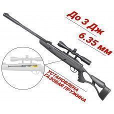 Пневматическая винтовка Hatsan AirTact ED 6.35 мм (пластик, ортопедический приклад, газовая пружина)