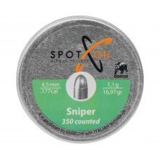 Пули пневматические Spoton Sniper 4.5 мм (1.1 г, 350 шт)