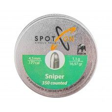 Пули пневматические Spoton Sniper 4.5 мм (1.1 г, 350 шт)