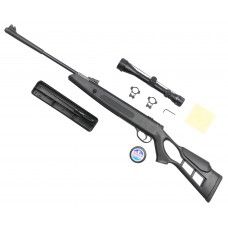 Пневматическая винтовка Hatsan Striker Edge 4.5 мм комплект Hunter №3 подарочный (прицел, кольца, набор для чистки, мишени, пули)