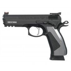 Страйкбольный пистолет KJW CZ-75 SP-01 Shadow (6 мм, GBB, Green Gas, ACCU)