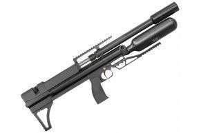 Пневматическая винтовка Alfa Dobermann Буллпап 5.5 мм (450 мм, редуктор, полигонал, модератор 44 мм, колба, передний взвод)