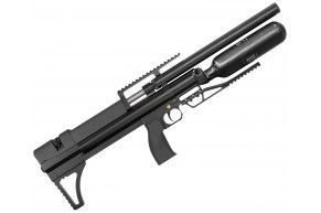 Пневматическая винтовка Alfa Dobermann Буллпап 5.5 мм (450 мм, редуктор, стандарт, модератор 29 мм, колба, передний взвод)