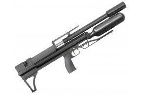 Пневматическая винтовка Alfa Dobermann Буллпап 5.5 мм (прямоток, модератор 44 мм, стандарт, передний взвод, 450 мм, колба)