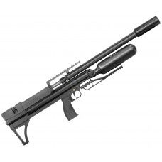 Пневматическая винтовка Alfa Dobermann Буллпап 5.5 мм (600 мм, редуктор, полигонал, модератор 44 мм, колба, передний взвод)