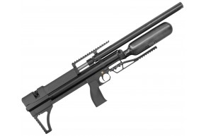 Пневматическая винтовка Alfa Dobermann Буллпап 6.35 мм (550 мм, прямоток, полигонал, модератор 29 мм, колба, передний взвод)