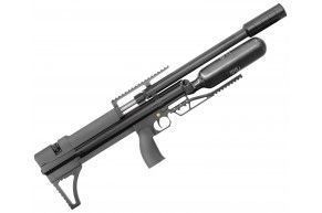 Пневматическая винтовка Alfa Dobermann Буллпап 6.35 мм (550 мм, прямоток, полигонал, модератор 44 мм, колба, передний взвод)