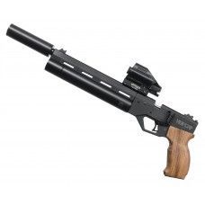 Уценка Пневматический пистолет Krugergun Корсар 6.35 мм (240 мм, D32, с манометром, дерево, редуктор, уценка)