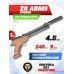 Пневматический пистолет ZR Arms PP800R 4.5 мм (бук, ПСП)
