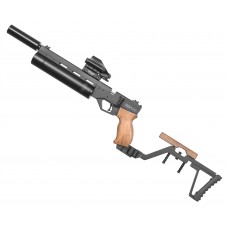 Пневматический пистолет KrugerGun Корсар 5.5 мм (D42, ствол 240, с манометром, с прикладом, дерево, прямоток)