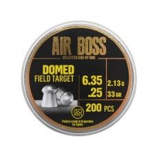 Пули пневматические Apolo Air Boss Domed Field Target 6.35 мм (200 шт, 2.13 г)