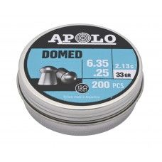 Пули пневматические Apolo Domed 6.35 мм (200 шт, 2.13 г)