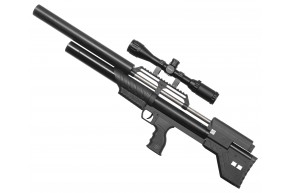 Пневматическая винтовка Krugergun Bullpup Снайпер 5.5 мм (580 мм, 510 резервуар, пластик, прямоток)