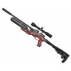 Пневматическая винтовка Ataman MB20 B 625 L9 6.35 мм (прямоток, полнотел, колба, красный ламинат)