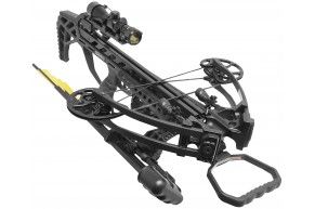 Арбалет блочный Man Kung XB65 BK (черный, кивер, 4 стрелы, прицел, крепеж, воск, натяжитель)