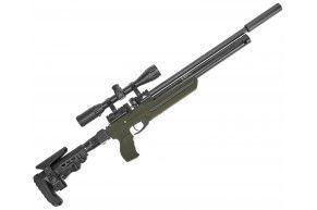 Пневматическая винтовка Ataman M20SD 647 STOV 6.35 мм (редуктор, полнотел, олива, бук, Soft-Touch)