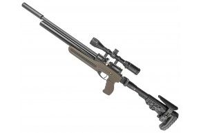 Пневматическая винтовка Ataman M20SD 647 STOV 6.35 мм (редуктор, полнотел, олива, бук, Soft-Touch)