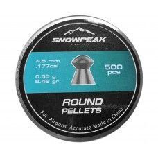 Пули пневматические Snowpeak Round 4.5 мм (500 шт, 0.55 грамма)