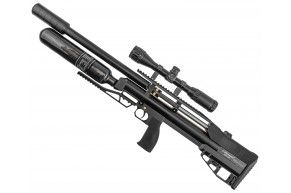 Пневматическая винтовка Dobermann Alfa Hunter 6.35 мм (600 мм, колба 0.5 л, полигонал, прямоток, прямая рукоять)