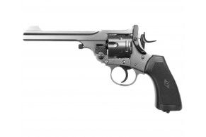 Пневматический револьвер Borner WS 4.5 мм (Webley Scott, silver, пулевой)