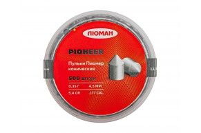 Пули пневматические Люман Pioneer 4.5 мм (500 шт, 0.35 г, конические)