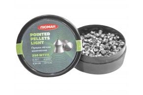 Пули пневматические Люман Pointed Pellets Light 4.5 мм (250 шт, 0.45 г, конические)