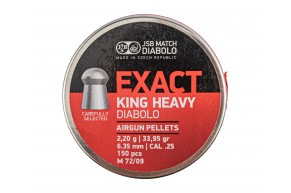 Пули пневматические JSB Exact King Heavy 6.35 мм (2.2 г, 150 шт)