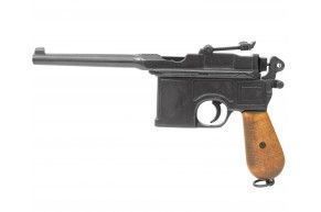 Макет пистолета Denix Mauser C96 (D7/M-1024, 1896 г, Германия, деревянная рукоять)