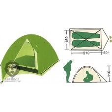 Палатка туристическая Remington 2-местная (210+50)*150*110, шт